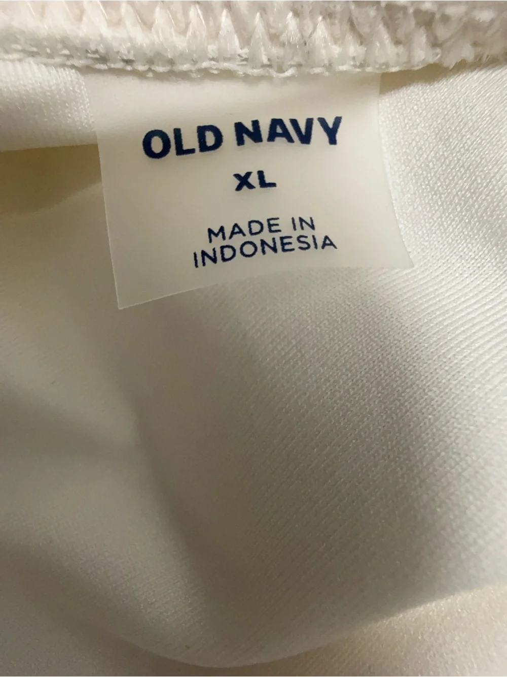 Old Navy Cream One-Piece Swimsuit with Tropical Fruit & Sea Motifs